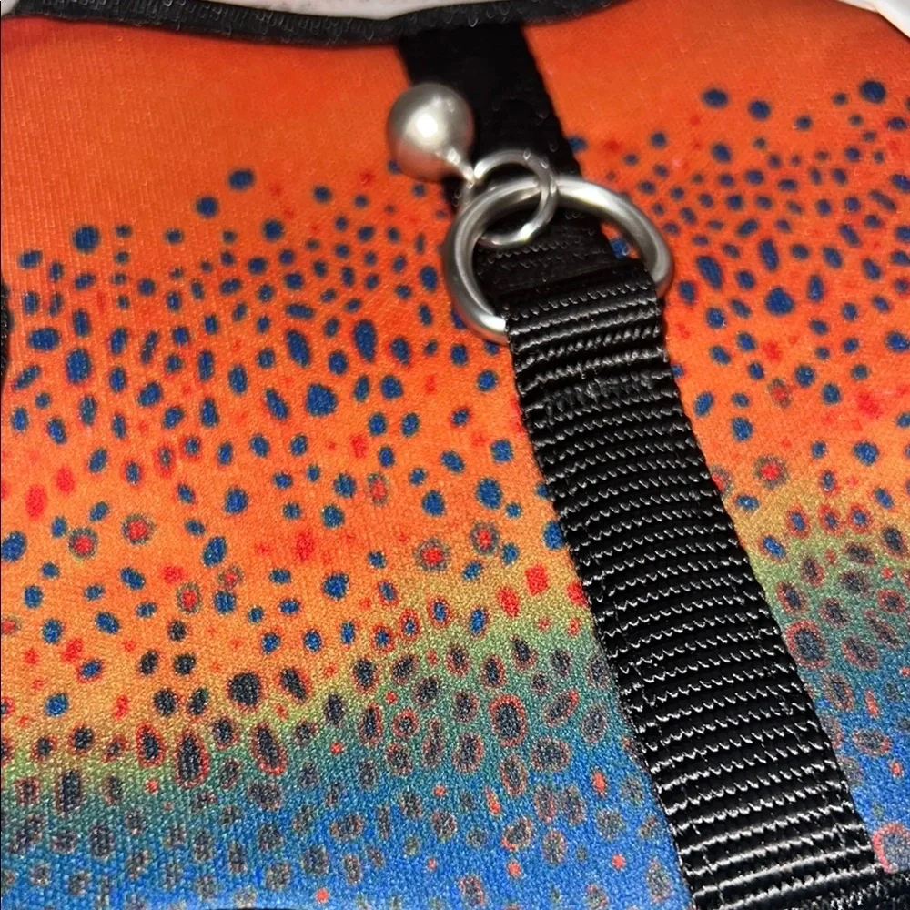 Fish Print Adult Cat Vest Harness & Leash